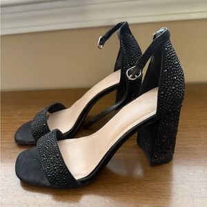 Kelly & Katie Black Studded Heels